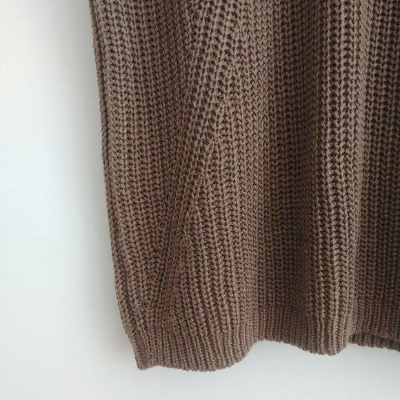 Philosophy sleeveless thick knit sweater olive brown Medium - Picture 2 of 16